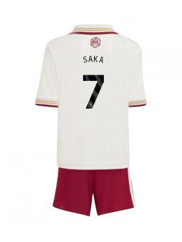 Arsenal Bukayo Saka #7 Replika Tredje Kläder Barn 2025-26 Kortärmad (+ byxor)